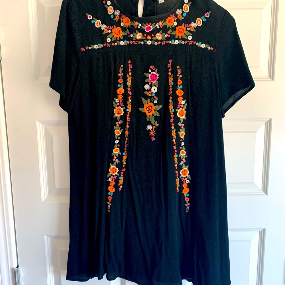 Floral Embroidered Dress